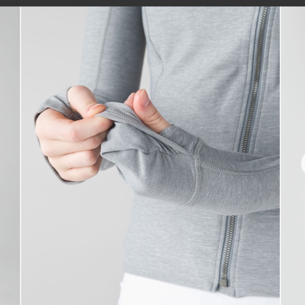 Lululemon Precision Jacket, Heathered Gray, Size 4 - image 6